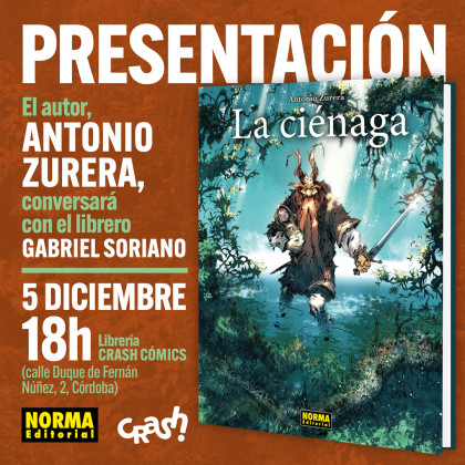 Presentación de 'La ciénaga' con Antonio Zurera en Córdoba