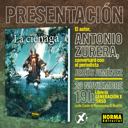 Presentación de 'La ciénaga' con Antonio Zurera en Madrid