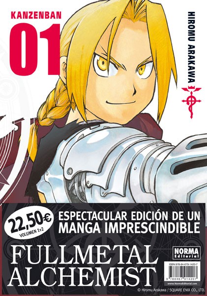 Pack especial FULLMETAL ALCHEMIST KANZENBAN vols. 01 y 02